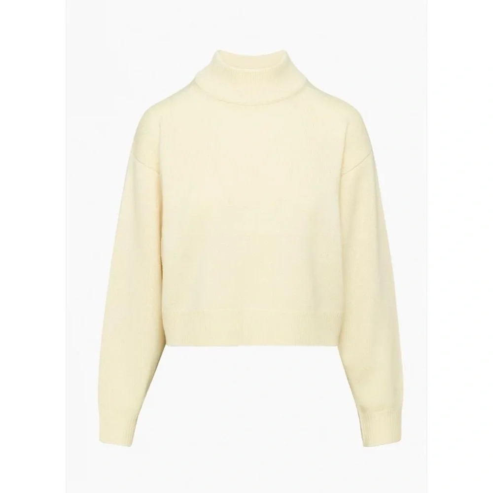 Wilfred Free | Harper Sweater Wool Size XS Ryegrass Yellow Aritzia - Picture 1 of 9